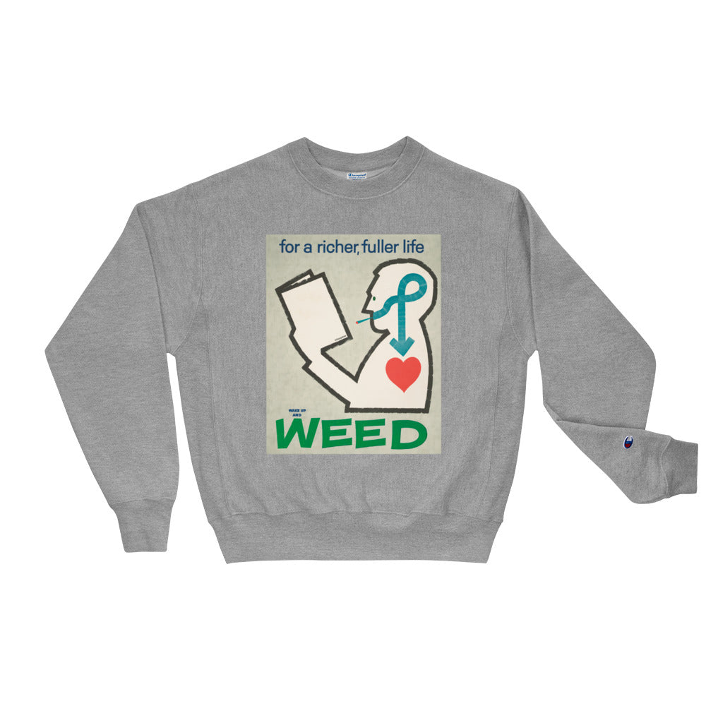 GanjabaexChampion exclusive 'weed' Sweatshirt