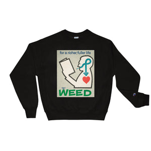 GanjabaexChampion exclusive 'weed' Sweatshirt